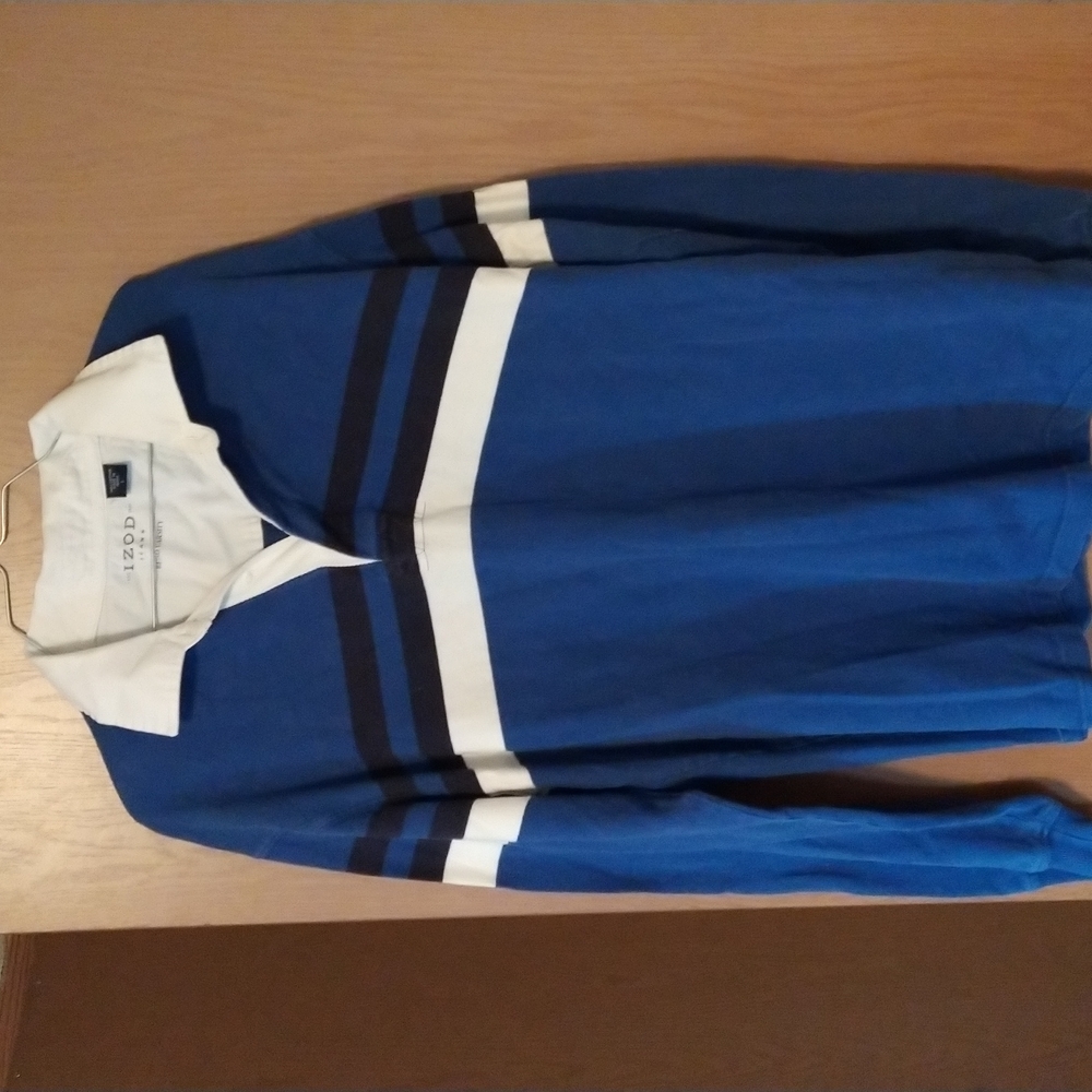 - Vintage Izod Retro Varsity Long Sleeve Shirt